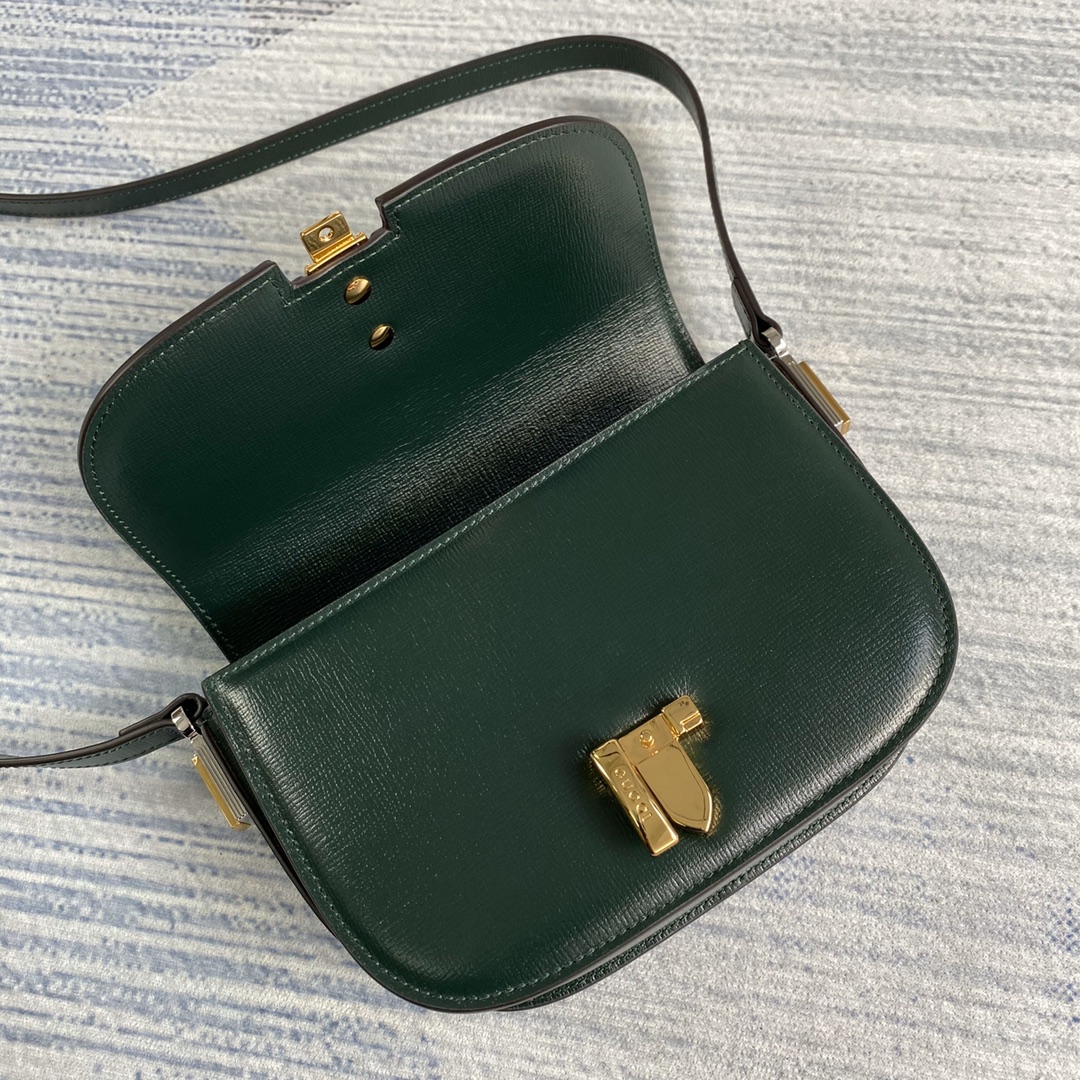 Gucci Sylvie 1969 Mini Shoulder Bag 615965 Green